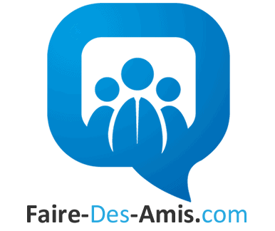 logo faire des amis en noir